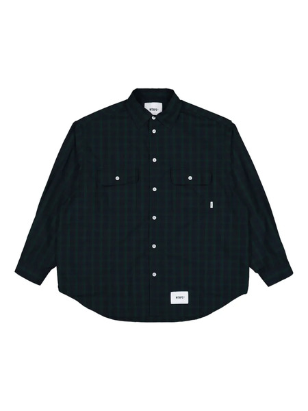  Wtaps Pocket-detail Plaid Shirt - Green 