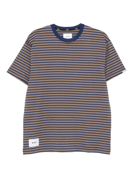  Wtaps Striped Short-sleeve T-shirt - Blue 
