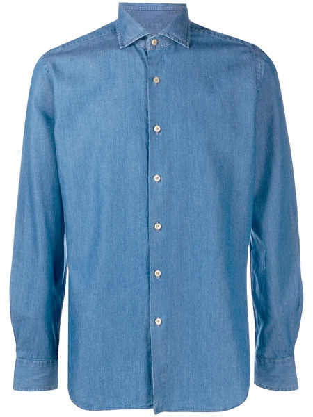  Xacus Long Sleeve Denim Shirt - Blue 