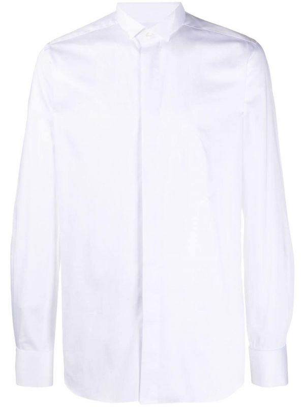  Xacus Long Sleeve Tailored Shirt - White 