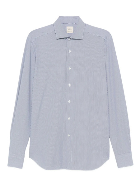 Xacus Pinstripe Long-sleeved Shirt - Blue 