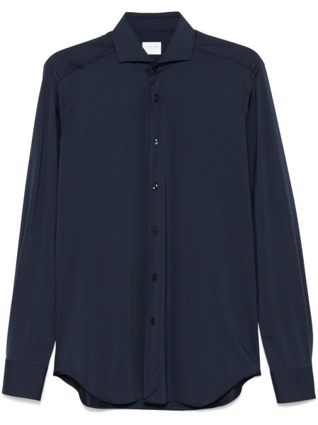  Xacus Spread-collar Shirt - Blue 