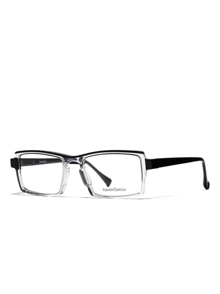  Xavier Garcia Design Roy Trimmed Rectangle Glasses - White 