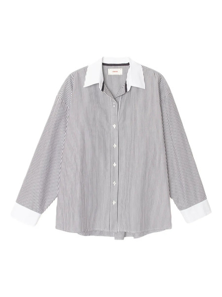  Xirena James Striped Shirt - Black 
