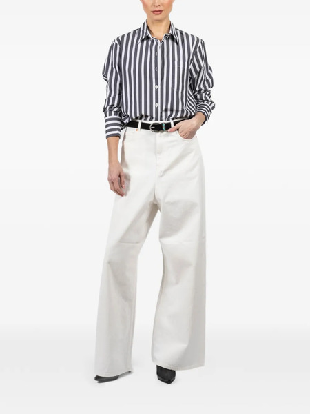  Xirena Monroe Striped Shirt - Black 