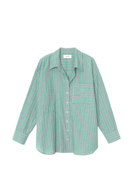  Xirena Pocket Striped Shirt - Green 