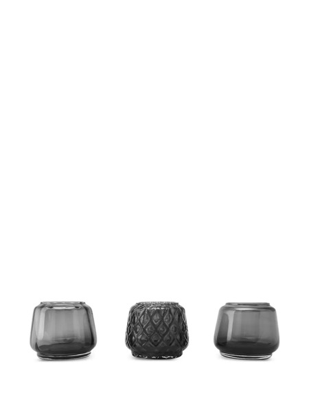  Xlboom Kuro Tealight Holders (set Of Three) - Grey 
