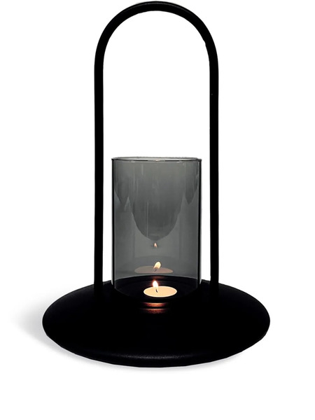  Xlboom Medium Blaze Aluminium Lantern (26cm X 36.5cm) - Grey 