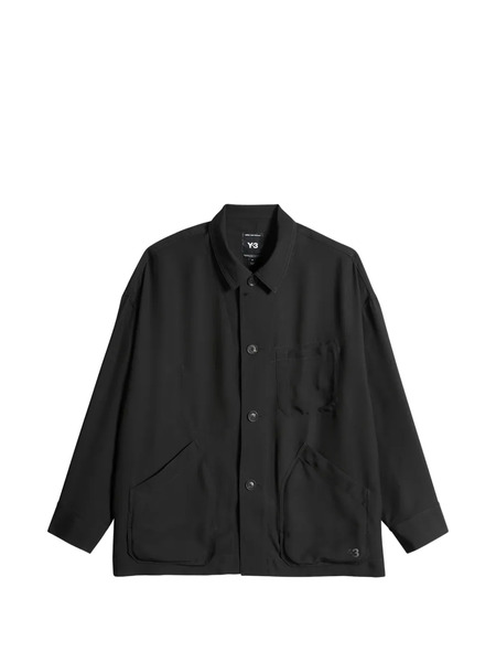 Y-3 Button-up Front-pocket Shirt - Black 