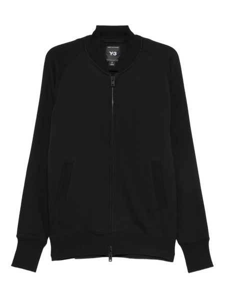  Y-3 Ft Track Zip-front Ribbed-cuff Sweatshirt - Black 