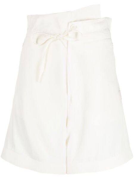  Y-3 High Waisted Knee-length Shorts - White 