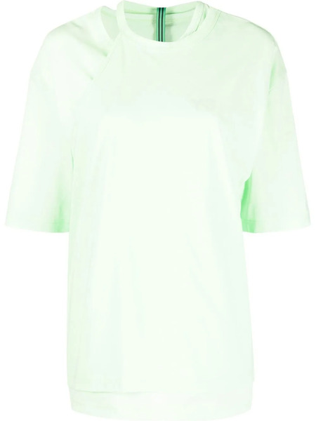 Y-3 Layered Logo-print T-shirt - Green 
