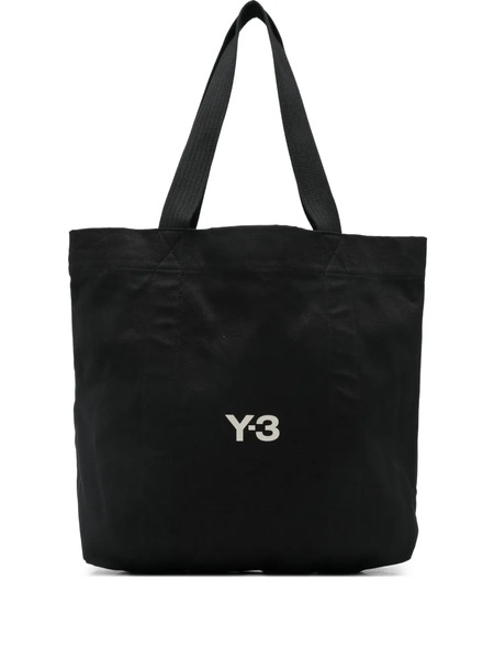  Y-3 Logo Canvas Tote Bag - Black 