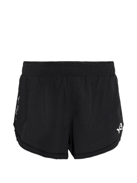  Y-3 Logo-detail Mini Shorts - Black 