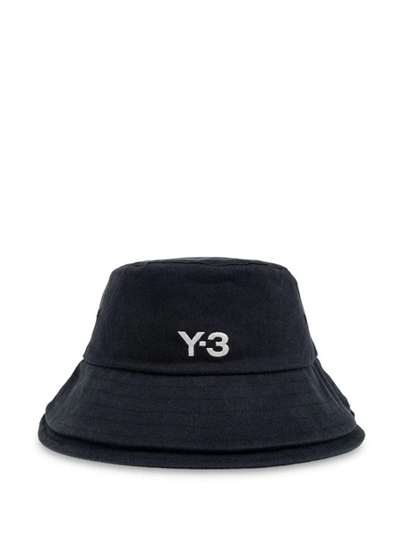  Y-3 Logo-print Bucket Hat - Black 