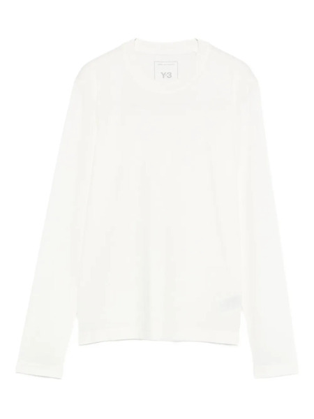  Y-3 Long-sleeve Crew-neck Top - White 