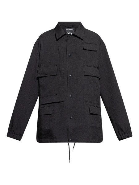  Y-3 Multi-pocket Button-fastening Jacket - Black 