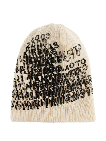  Y-3 Print Beanie - Neutrals 