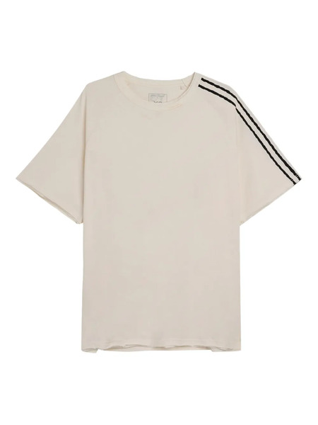  Y-3 Raw Edge Three-stripes T-shirt - Neutrals 