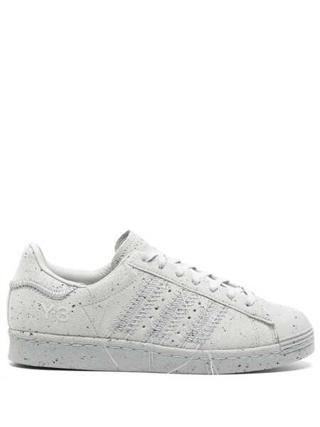  Y-3 Superstar Exposed-seam Suede Sneakers - Grey 