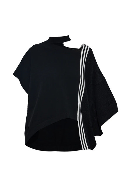  Y-3 Three-stripe Cut-out T-shirt - Black 