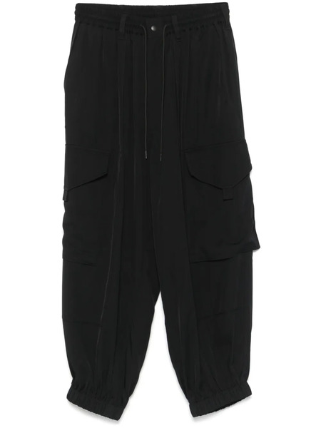  Y-3 Twill Cargo Pants - Black 