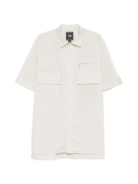  Y-3 Ut Zipped-pocket Shirt - Grey 