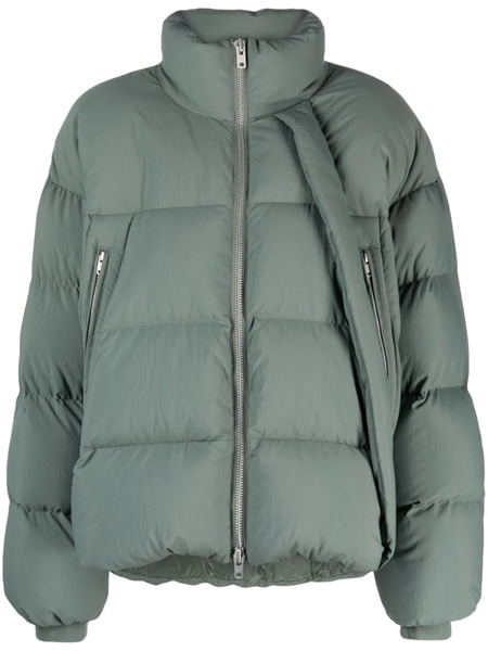  Y-3 X Y-3 Asymmetric Puffer Jacket - Green 