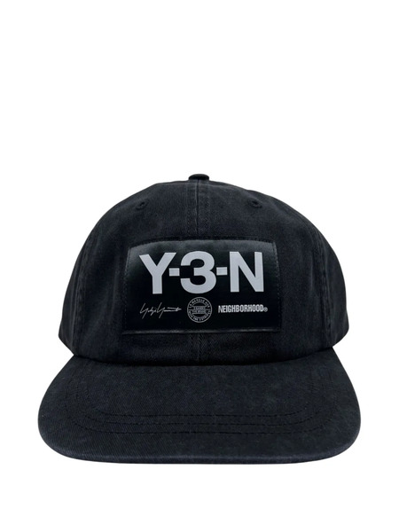  Y-3 X Neighborhood Logo-patch Baseball Cap - Black 