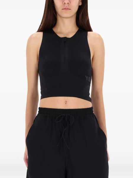  Y-3 Zip Cut-out Top - Black 