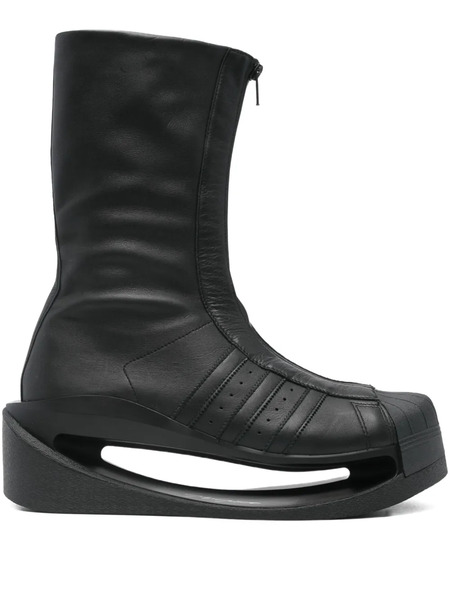  Y-3 Zip-front Platform Boots - Black 