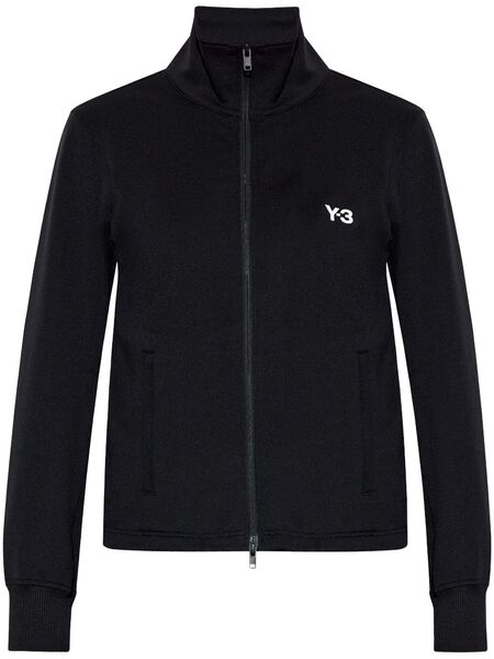  Y-3 Zip-up Logo Sweatshirt - Black 