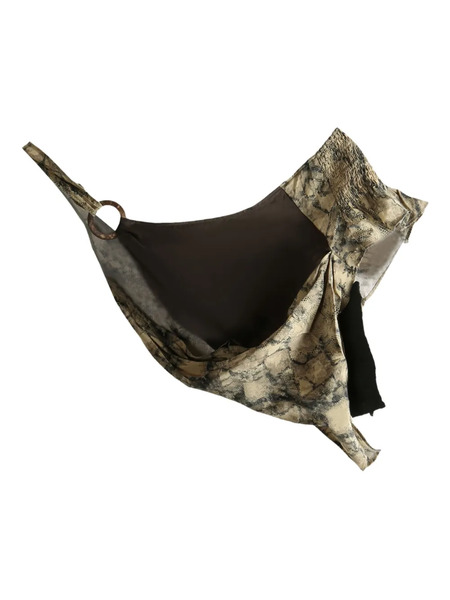 Yangkehan Floral-print Halterneck Top - Neutrals 