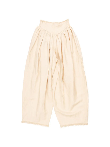  Yangkehan Frayed Trousers - Neutrals 