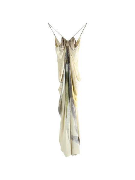  Yangkehan Rear-zip Sleeveless Maxi Dress - Neutrals 