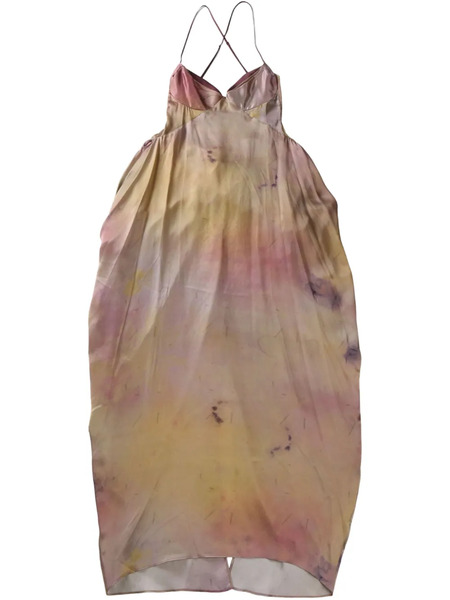  Yangkehan Silk Maxi Dress - Neutrals 