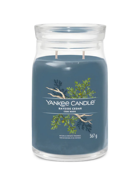  Yankee Candle Large Bayside Cedar Candle - Blue 