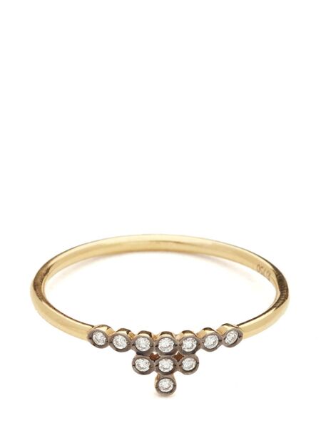 Yannis Sergakis 18kt Yellow Gold Charnières Diamond Ring 