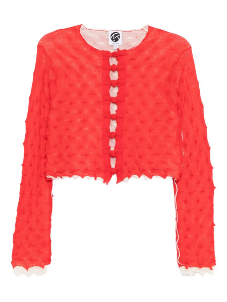  Yanyan Knits Borlor Cardigan - Red 