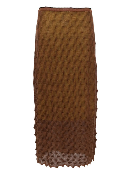  Yanyan Knits Rayon Skirt - Brown 