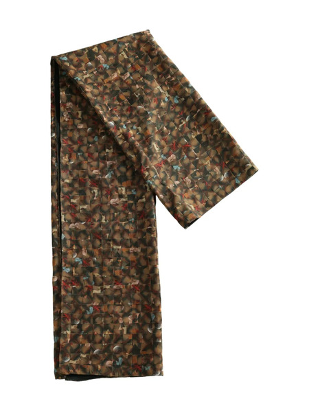  Yassmin Saleh Macramé Patterned Scarf - Brown 