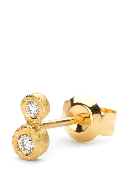  Yasuko Azuma 18kt Yellow Gold Diamond Stud Earring 