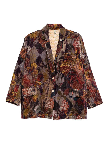  Yavi Floral-print Blazer - Brown 