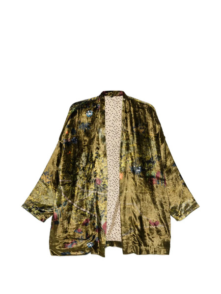  Yavi Floral Velvet Jacket - Green 