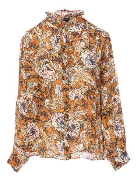  Yavi Printed Long-sleeved Shirt - Brown 