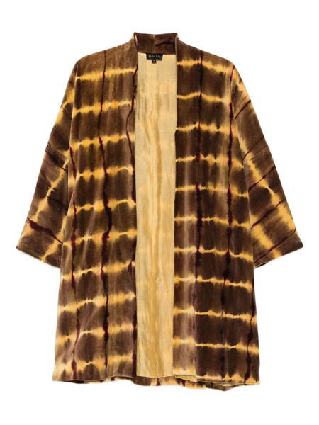  Yavi Tie-dye Cotton Cardigan - Brown 