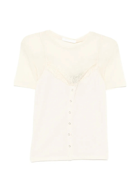  Ych Lace Layered Top - Neutrals 
