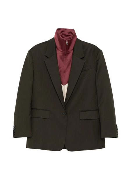  Ych Layered Blazer - Brown 
