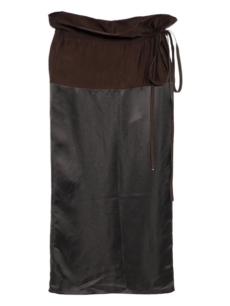  Yeareast Panelled Midi Skirt - Brown 
