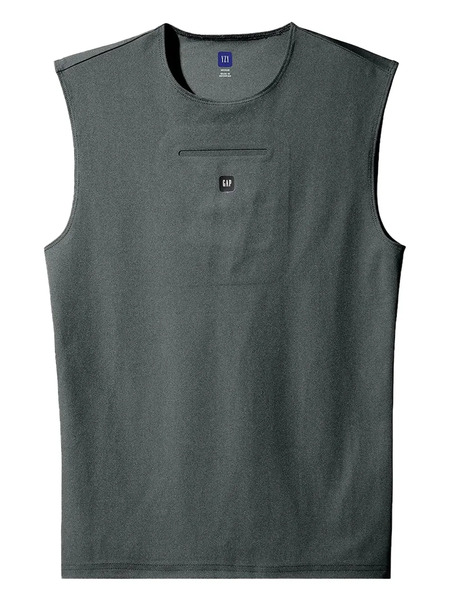 Yeezy Gap Engineered By Balenciaga Second-skin Sleeveless Top - Grey 